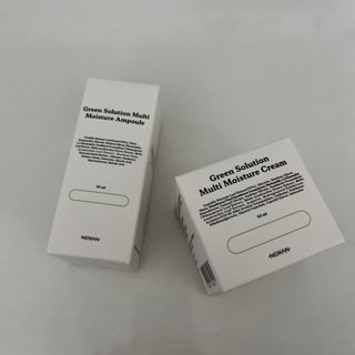 [녹산] 그린 솔루션 멀티 수분 앰플 + 그린 솔루션 멀티 수분크림 — 4점을 준 리뷰어가 2022년 11월 올린 사용 사진