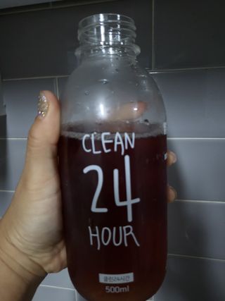클린24시간 1BOX(5포) + 전용보틀(500ml) — 5점을 준 리뷰어가 2022년 8월 올린 사용 사진
