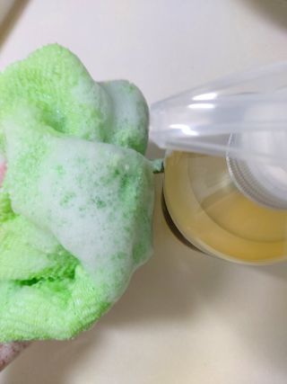 빅그린 니치 퍼퓸 바이옴바디워시 500ml(상탈, 블랙베리&베이, 블랑쉐 3종 중 택1) — 5점을 준 리뷰어가 2022년 7월 올린 사용 사진