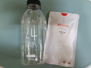 클린24시간 1BOX(5포) + 전용보틀(500ml) — 5점을 준 리뷰어가 2022년 10월 올린 사용 사진