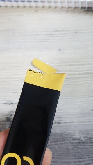 짜먹는 이지견과 짜먹는 이지아몬드, 짜먹는 이지허니피넛, 짜먹는 이지캐슈넛 각 10g X  10포 — 3점을 준 리뷰어가 2021년 2월 올린 사용 사진