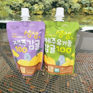 탐라원 건강 어린이 주스, 생생한 주스 3종 - 유기 감귤 주스, 당근과 사과 주스, 감귤 주스 — 5점을 준 리뷰어가 2021년 10월 올린 사용 사진