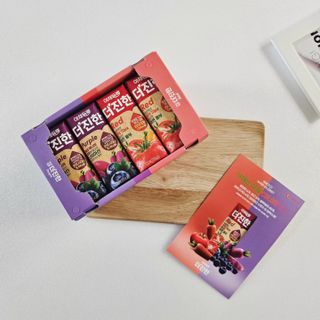 [롯데칠성] 야채듬뿍 더'진한 [롯데칠성] 야채는 이제 COLORFULL! 야채듬뿍  더 진한 레드 4개 +퍼플 4개 (총 8개) — 4.5점을 준 리뷰어가 2023년 6월 올린 사용 사진