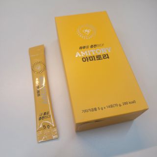 주식회사 씨크릿비에프랩 마시는 아미노산 아미토리 열대과일맛 14포 [1포, 5g / 보틀증정] — 4.5점을 준 리뷰어가 2023년 2월 올린 사용 사진