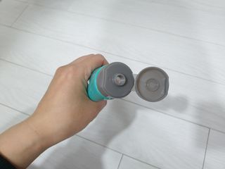 치과에서 쓰는 치약 _ 라벨제로 저불소 꼬마, 키즈, 유아, 베이비, 주니어 안전한 어린이치약 — 4점을 준 리뷰어가 2022년 10월 올린 사용 사진