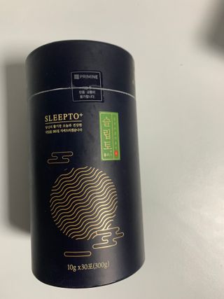 프리마인 자체 기업부설 연구소에서 찾아낸 건강한 수면의 비밀.  슬립토 플러스 30포 — 5점을 준 리뷰어가 2022년 8월 올린 사용 사진