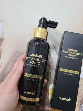 썸헤어 / SUMHAIR 썸헤어 써밋 안티 헤어로스 토닉 — 5점을 준 리뷰어가 2021년 7월 올린 사용 사진