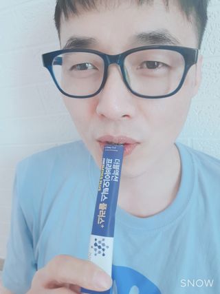 메이준뉴트리 더블액션 프리바이오틱스 플러스+ — 5점을 준 리뷰어가 2021년 4월 올린 사용 사진