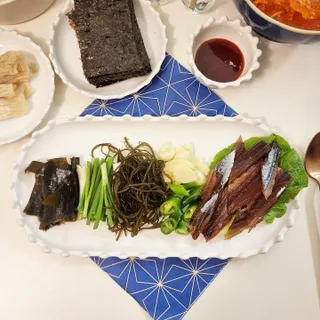 마라도푸드 포항 구룡포 햇 과메기 야채세트 마라도회식당 꽁치 — 5점을 준 리뷰어가 2024년 1월 올린 사용 사진