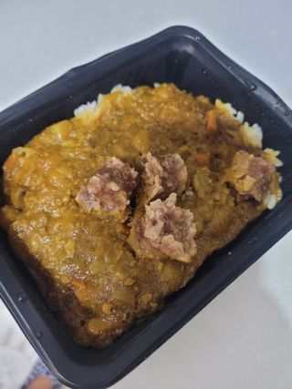 브라잇벨리 식물성 미트볼과 일본식카레의 만남, 플랜트볼 카레라이스 — 3.5점을 준 리뷰어가 2022년 9월 올린 사용 사진