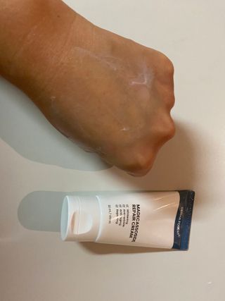 더마포레스트 마데카소사이드 리페어 크림,  모이스처라이징 아쿠아크림 — 4.5점을 준 리뷰어가 2021년 8월 올린 사용 사진
