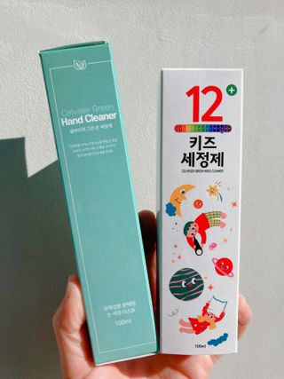 셀바이져 항균 스프레이 핸드워시 + 키즈세정제 SET — 5점을 준 리뷰어가 2021년 1월 올린 사용 사진