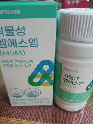 서울약사신협_식물성 엠에스엠_500mg x 120정 — 5점을 준 리뷰어가 2021년 11월 올린 사용 사진
