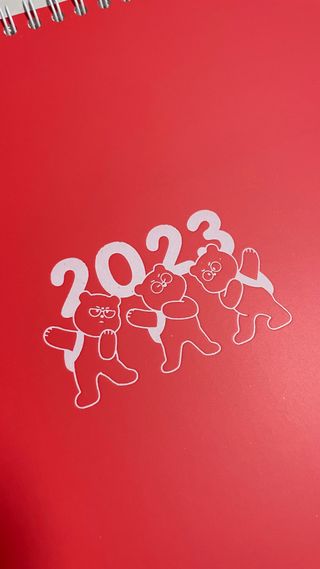 리훈 2023년 곰부 체크리스트 위클리 다이어리 — 5점을 준 리뷰어가 2022년 11월 올린 사용 사진