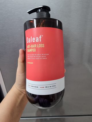 달리프 진저 베러 퍼퓸 탈모 완화 샴푸 1000ml 향 3종 — 5점을 준 리뷰어가 2021년 2월 올린 사용 사진