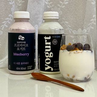 숲골 임실치즈마을 프로바이오 요거트 450ml 2개 — 5점을 준 리뷰어가 2021년 10월 올린 사용 사진