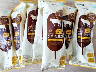 오마뎅 한우핫도그 — 4.5점을 준 리뷰어가 2021년 5월 올린 사용 사진