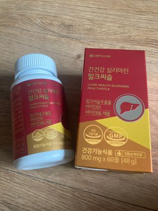 서울약사신협 간건강 실리마린 밀크씨슬 800mg, 60정 — 5점을 준 리뷰어가 2021년 10월 올린 사용 사진