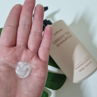 프리마인 더이상 뻣뻣하고 효과없는 탈모샴푸는 NO. 근본부터 케어하는 셀베이스 그린티샴푸(500ml) — 5점을 준 리뷰어가 2023년 4월 올린 사용 사진