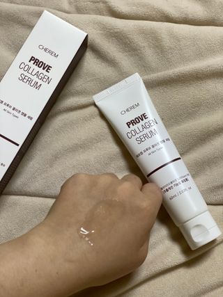 체르엠  프루브 콜라겐 앰플세럼 60ml 1병 — 5점을 준 리뷰어가 2022년 3월 올린 사용 사진
