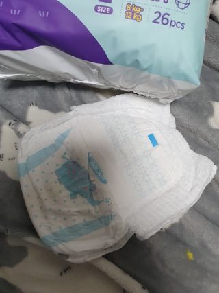 오브맘 밤 프리미엄 아기 기저귀 팬티형 밴드형 — 5점을 준 리뷰어가 2021년 1월 올린 사용 사진