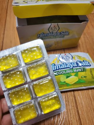마요라 히말라야 솔트 캔디 2종-페퍼민트 맛, 라임민트 맛 — 5점을 준 리뷰어가 2023년 1월 올린 사용 사진