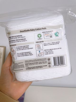 디어엘로디 프리미엄 유기농 베이비 솜티슈 40매 3 + 1 PACK — 5점을 준 리뷰어가 2021년 3월 올린 사용 사진