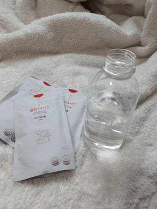 클린24시간 1BOX(5포) + 전용보틀(500ml) — 4점을 준 리뷰어가 2023년 4월 올린 사용 사진