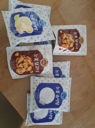 딜라이트 프로젝트  달콤한 눈꽃 간식세트( 눈꽃 솜사탕 / 레몬라임 솜사탕 / 달고나 총 7EA+스마트톡 증정) — 5점을 준 리뷰어가 2022년 5월 올린 사용 사진