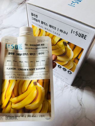 다미즐 [아이슈어] 맛있는 관리의 시작 그래놀라 풀믹스 쉐이크 4종 택 1/7일분/초콜릿, 고구마, 곡물, 바나나 — 4점을 준 리뷰어가 2021년 4월 올린 사용 사진