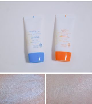 [후르디아] 혼합자차 선 에센스+톤업 선크림 2종 — 5점을 준 리뷰어가 2021년 5월 올린 사용 사진
