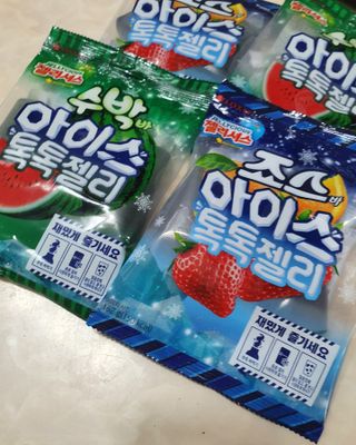 롯데제과 죠스바 아이스 톡톡 젤리 — 5점을 준 리뷰어가 2021년 10월 올린 사용 사진