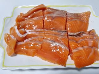 밸런스 다이어트랩 밸다랩 프리미엄 훈제연어 슬라이스 120g — 4점을 준 리뷰어가 2023년 5월 올린 사용 사진
