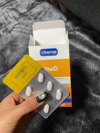 뉴트리션팩토리 비타프렙 바이탈디 비타민D 500mg — 5점을 준 리뷰어가 2021년 10월 올린 사용 사진