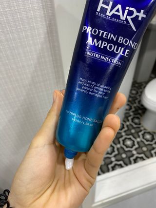 헤어플러스 단백질탈모샴푸 500ml+단백질본드앰플 145ml — 5점을 준 리뷰어가 2021년 3월 올린 사용 사진
