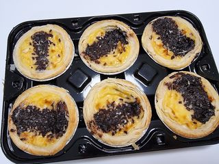 디앙뜨 포르투갈 에그타르트 오리지널 맛+패션후르츠+초콜릿타르트 맛 중 택1 — 5점을 준 리뷰어가 2021년 7월 올린 사용 사진