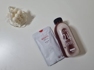 클린24시간 1BOX(5포) + 전용보틀(500ml) — 5점을 준 리뷰어가 2022년 10월 올린 사용 사진