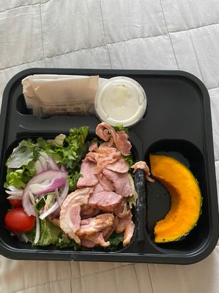 참살이도시락 작심삼일 샐러드도시락 3개 맛보기 새벽배송 또는 택배배송 — 5점을 준 리뷰어가 2021년 8월 올린 사용 사진
