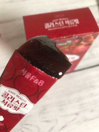 서울에프엔비 콜라스틴 3종 뷰티젤리스틱 45입 [ABC핏 15입 /  석류핏 15입 / 청스피루리나 15입] — 4점을 준 리뷰어가 2021년 9월 올린 사용 사진