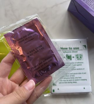 [레제르] 아로마 수액패치 발패치 30매입 -라벤더향/유칼립투스향/대나무향 — 5점을 준 리뷰어가 2022년 9월 올린 사용 사진