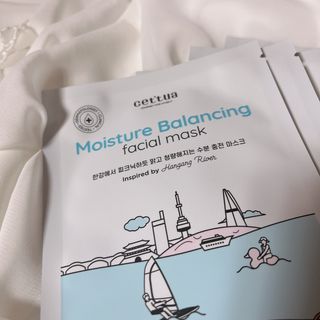 세뚜아(Cettua) [세뚜아] 모이스처 밸런싱 페이셜 마스크 Cettua Moisture Balancing Facial Mask 5매 — 5점을 준 리뷰어가 2024년 5월 올린 사용 사진