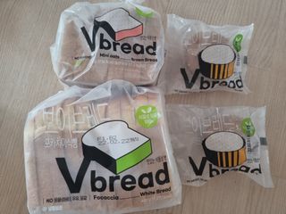롯데제과 Vbread 포카치아식빵1개 + 미니식빵 1개 + 머핀 2개 세트 — 5점을 준 리뷰어가 2021년 9월 올린 사용 사진