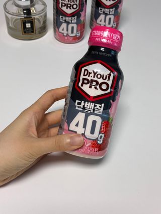 닥터유 프로 단백질드링크 40g 딸기 — 5점을 준 리뷰어가 2025년 7월 올린 사용 사진