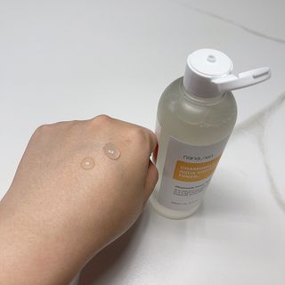 나나스킨 캐모마일아쿠아수딩토너 — 5점을 준 리뷰어가 2021년 5월 올린 사용 사진