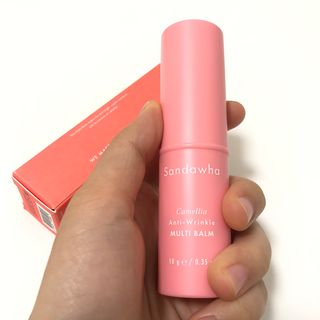 스킨큐어 산다화 카멜리아 안티 링클 멀티밤 — 4점을 준 리뷰어가 2022년 11월 올린 사용 사진
