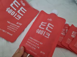 [덜다] 든든 식물성 단백질 쉐이크 40g X 7입 (곡물/딸기) — 5점을 준 리뷰어가 2023년 8월 올린 사용 사진