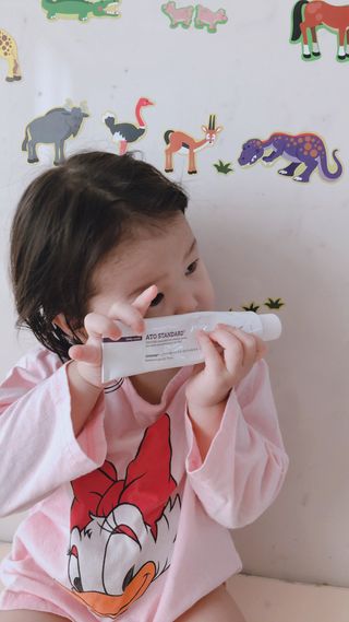 아토스탠다드 베이비크림 — 5점을 준 리뷰어가 2021년 1월 올린 사용 사진