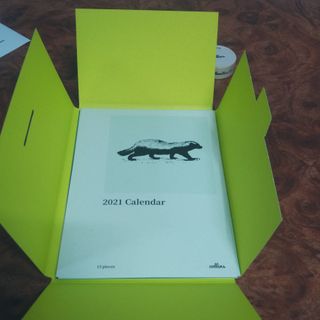 콜린스 2021 엽서 캘린더와 마스킹 테이프 3종 — 5점을 준 리뷰어가 2020년 12월 올린 사용 사진