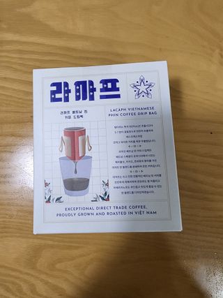라까프 베트남 핀 커피 드립백 7개입 — 5점을 준 리뷰어가 2022년 9월 올린 사용 사진