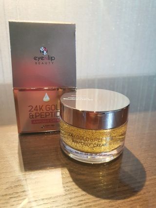 아이앤립 / EYENLIP 아이앤립 24K 골드 N 펩타이드 앰플 크림 — 5점을 준 리뷰어가 2021년 4월 올린 사용 사진